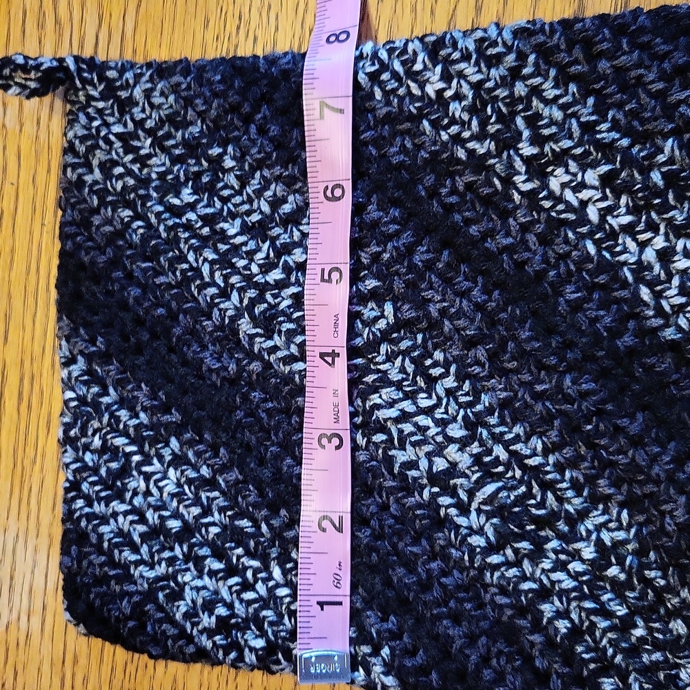 Handmade black, and gray crochet potholders